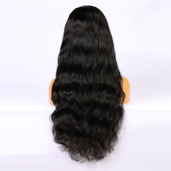 Human Hair Full Lace Wigs Natural Wave Style