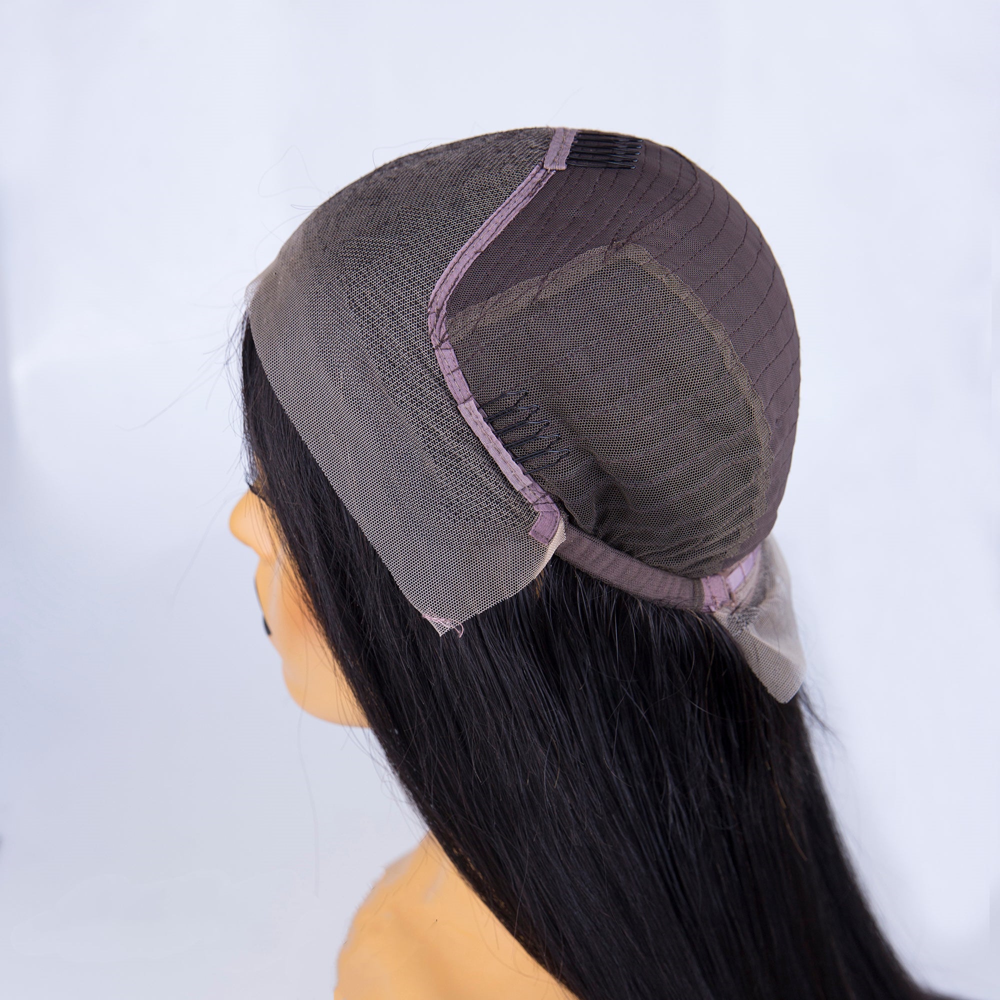 Human Hair Lace Front Wig Black Straight Style - Prosp Hair Shop