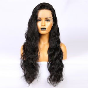 Human Hair Lace Front Wig With Natural Wave