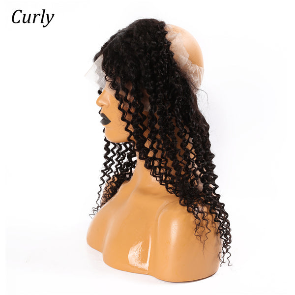 Deep Wave 360 Lace Frontal Closure Curly Style
