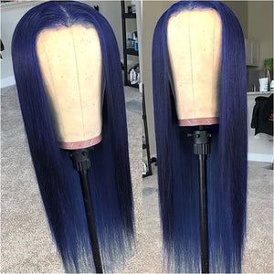 Straight-Indigo-Blue-Color-Lace-Front-Wig