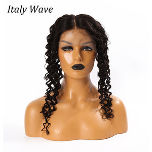 360 Lace Frontal Closure Italian Wave Human Hair