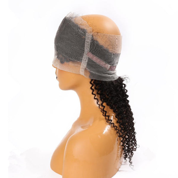 360 Lace Frontal Closure Human Hair Kinky Curl