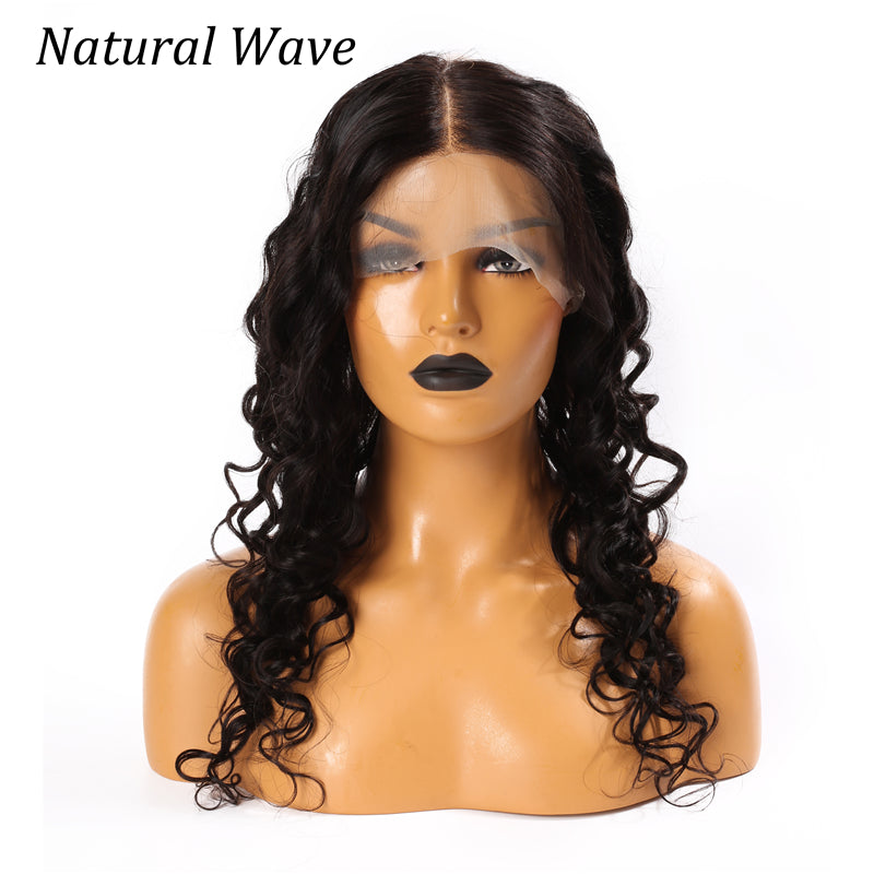 360 Lace Frontal Closure Natural Wave Human Hair