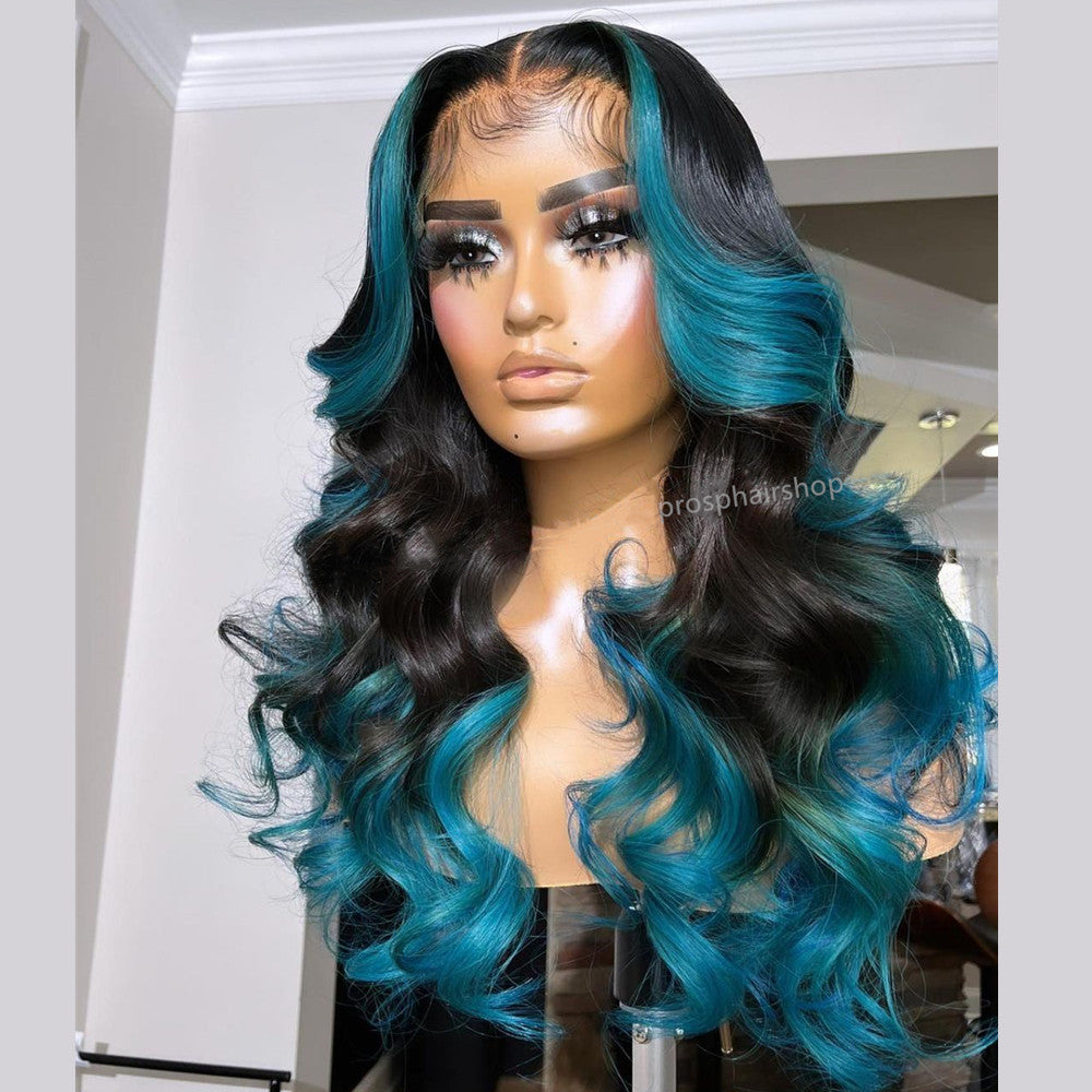 Human Hair Lace Front Styled Wig