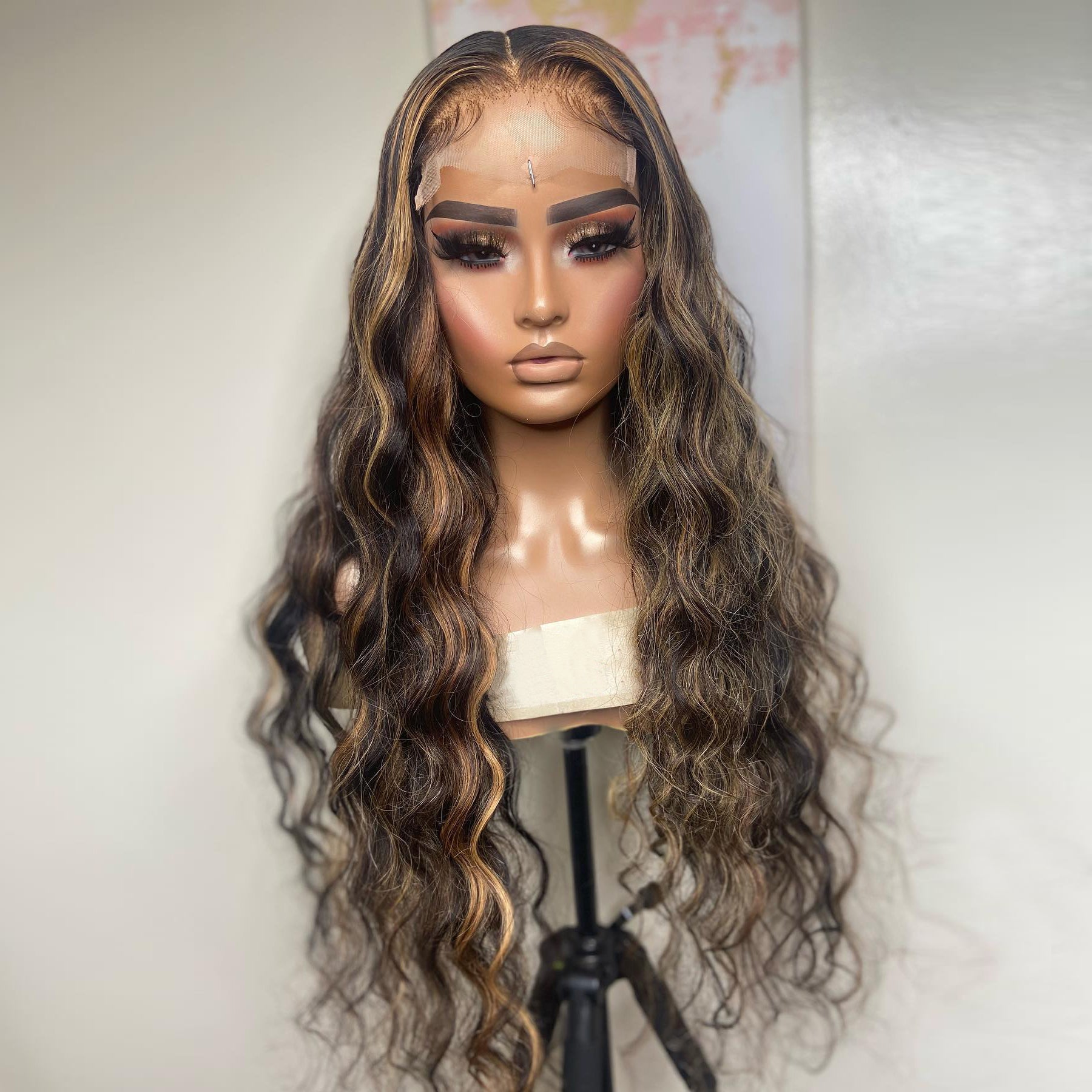lace front wig, loose wave wig