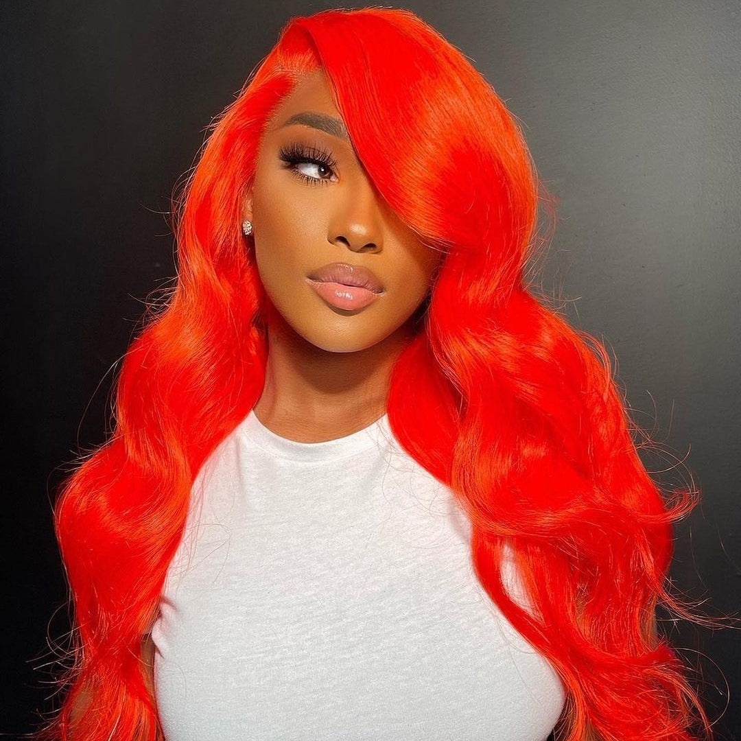 Bright Red Color Wig